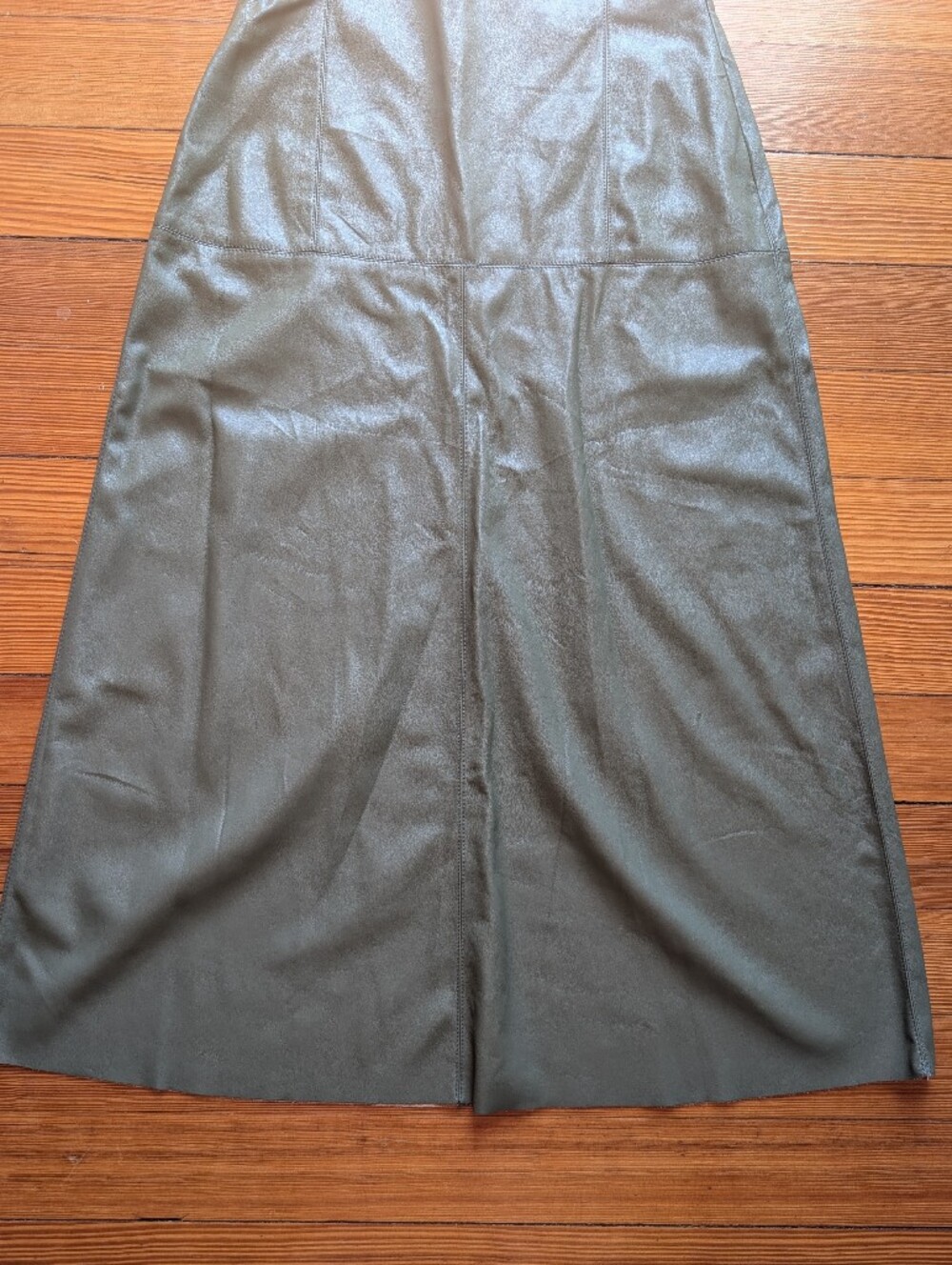 Zara Faux Leather Midi Skirt - Picture 5 of 10